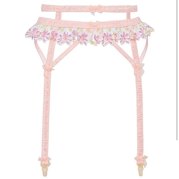 NWOT FOR LOVE & LEMONS April Bloom Garter small - Picture 4 of 15
